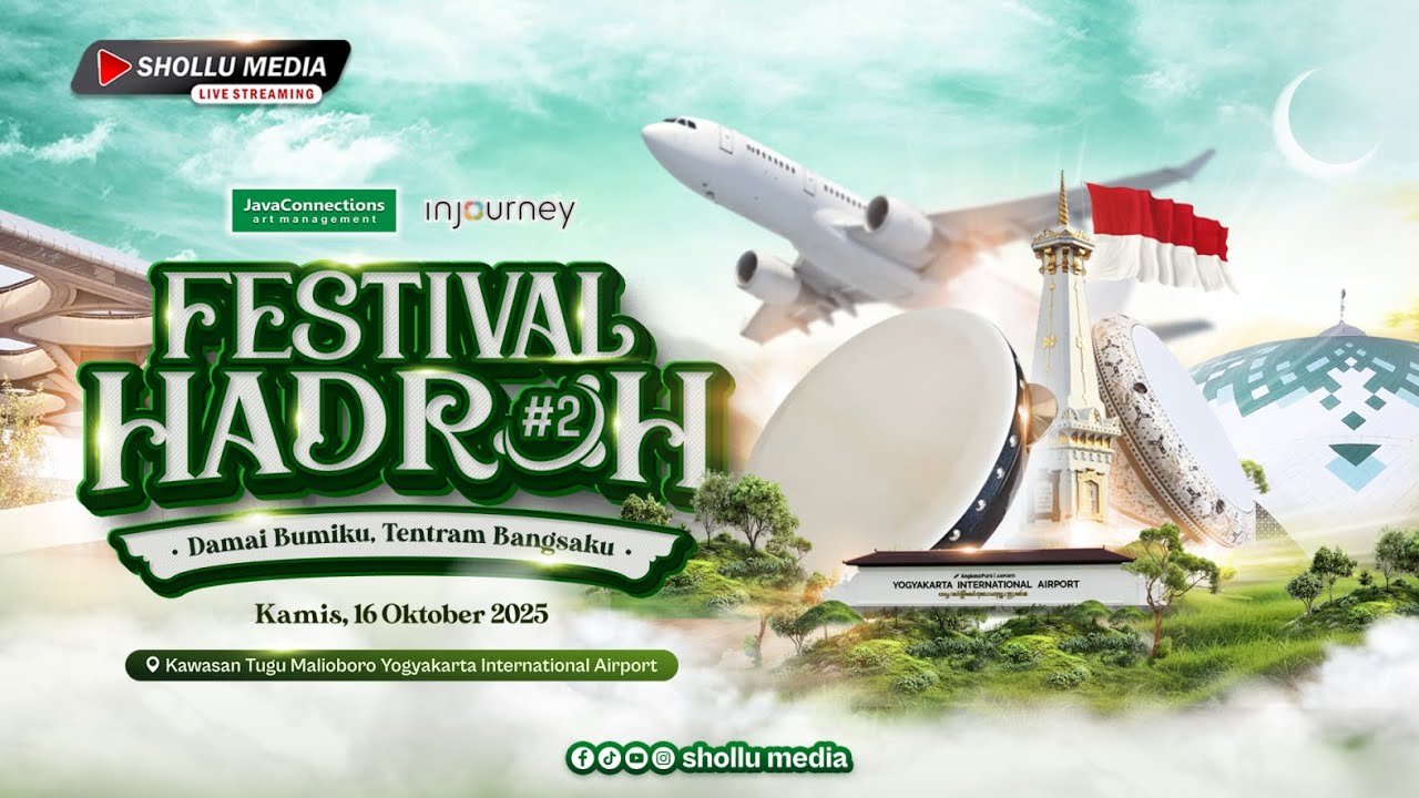 🔴 [LIVE ] FESTIVAL HADROH #2 | DAMAI BUMIKU TENTRAM BANGSAKU | KAWASAN MALIOBORO TUGU YIA