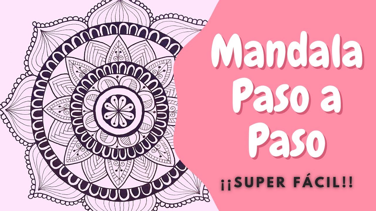 Como hacer una Mandala paso a paso (Super Fácil)