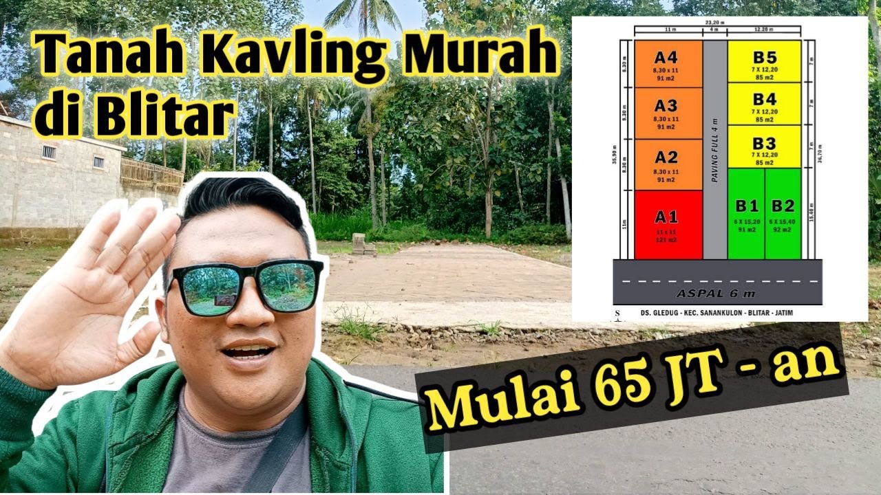 WAJIB PUNYA ‼️ Tanah Kavling Murah Di Blitar. Hanya 10 Menit Ke Pusat Kota. | Tanah Kavling Blitar