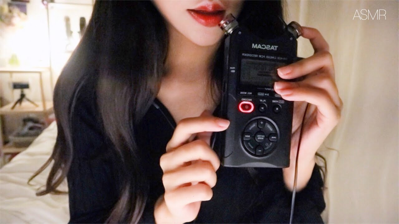 ASMR 드디어 찾아온 팅글 끝판왕 타스캠 마이크│끈적 쫀득 입소리, 자극적 손가락 스크래칭 & 태핑│Strong Tascam Tingles