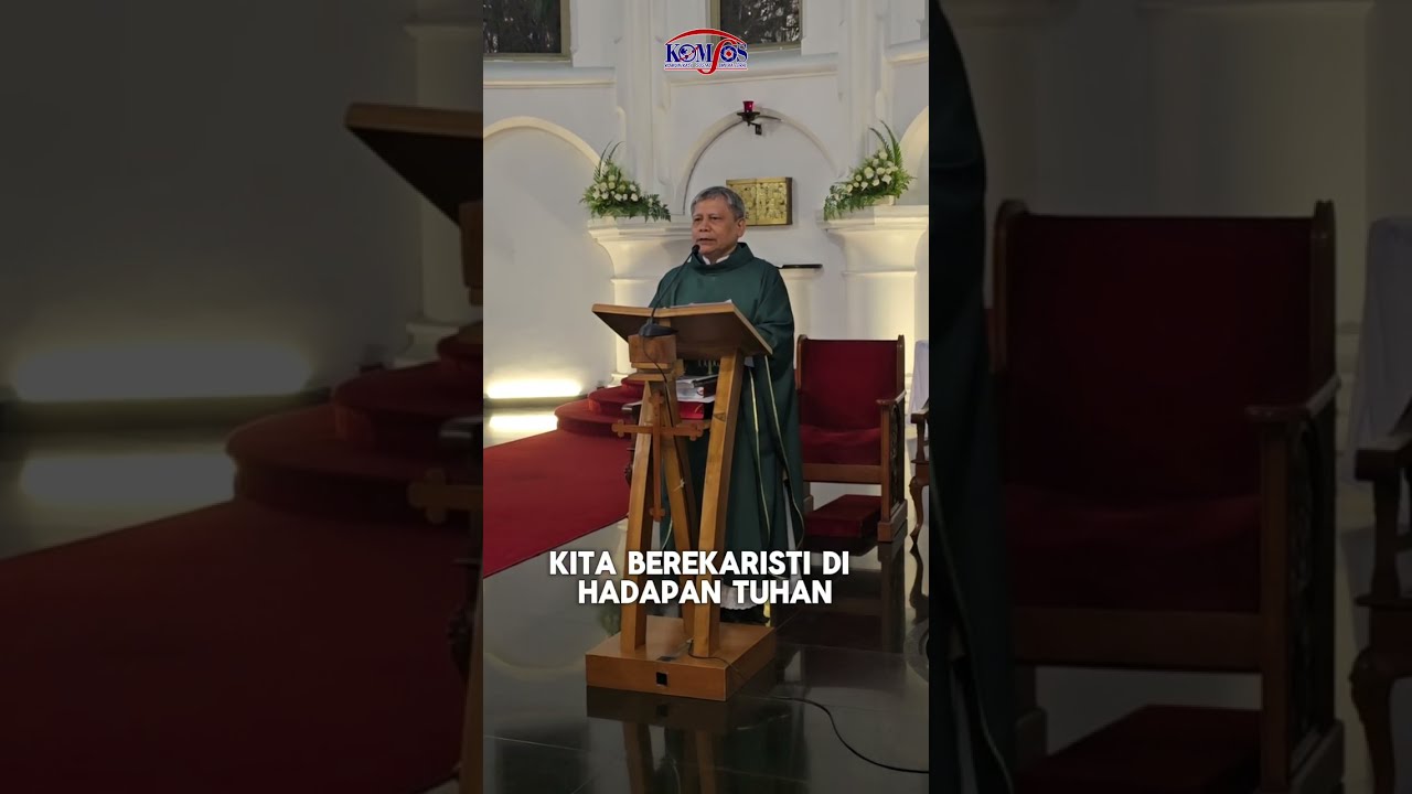 Pastor Haruna berikan informasi Monsinyur Paskalis menjadi Kardinal kepada umat di Katedral Bogor