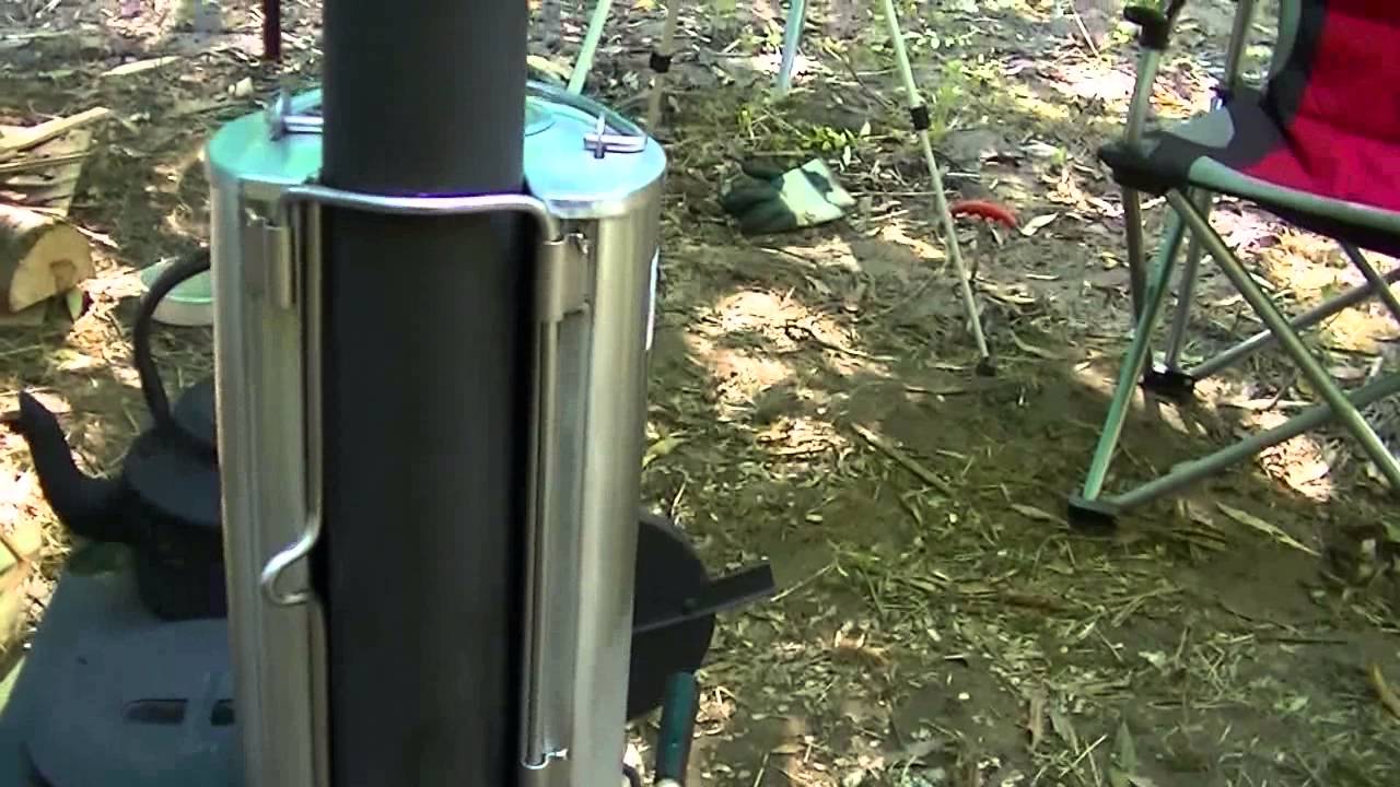 Frontier stove plus water heater review from Camping Solution's