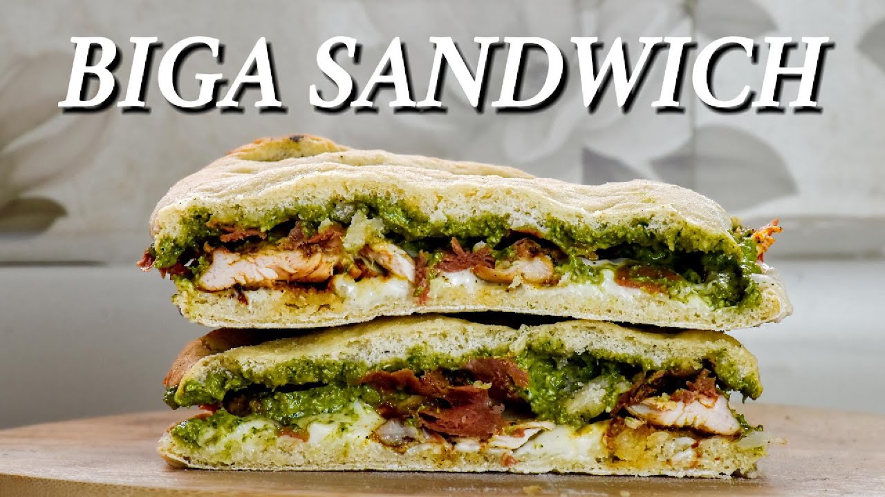 The Ultimate Schiacciata Sandwich (Biga Bread)