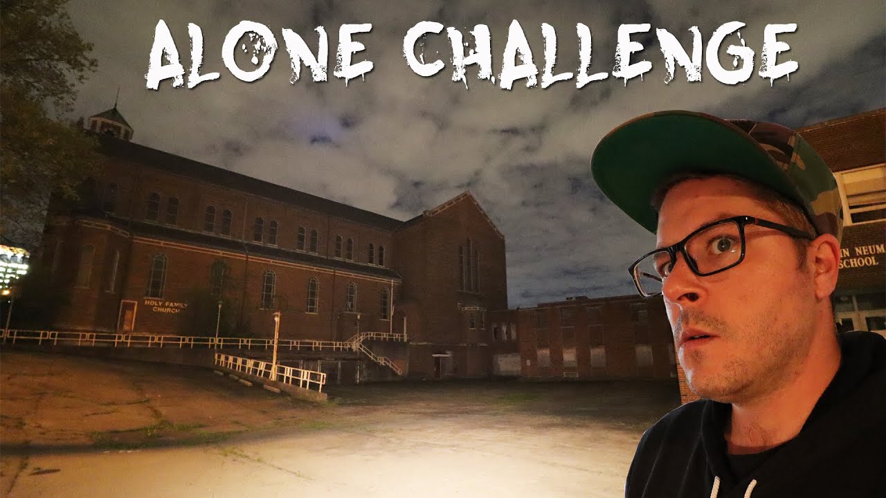 ALONE INSIDE AN ABANDONED SCHOOL AND CHURCH AT 3 AM