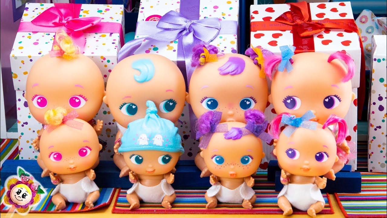 🎁MINI BELLIES! Mes b&eacute;b&eacute;s ouvrent le cadeau le plus sp&eacute;cial: des petites s&oelig;urs et fr&egrave;re! Mini Babies