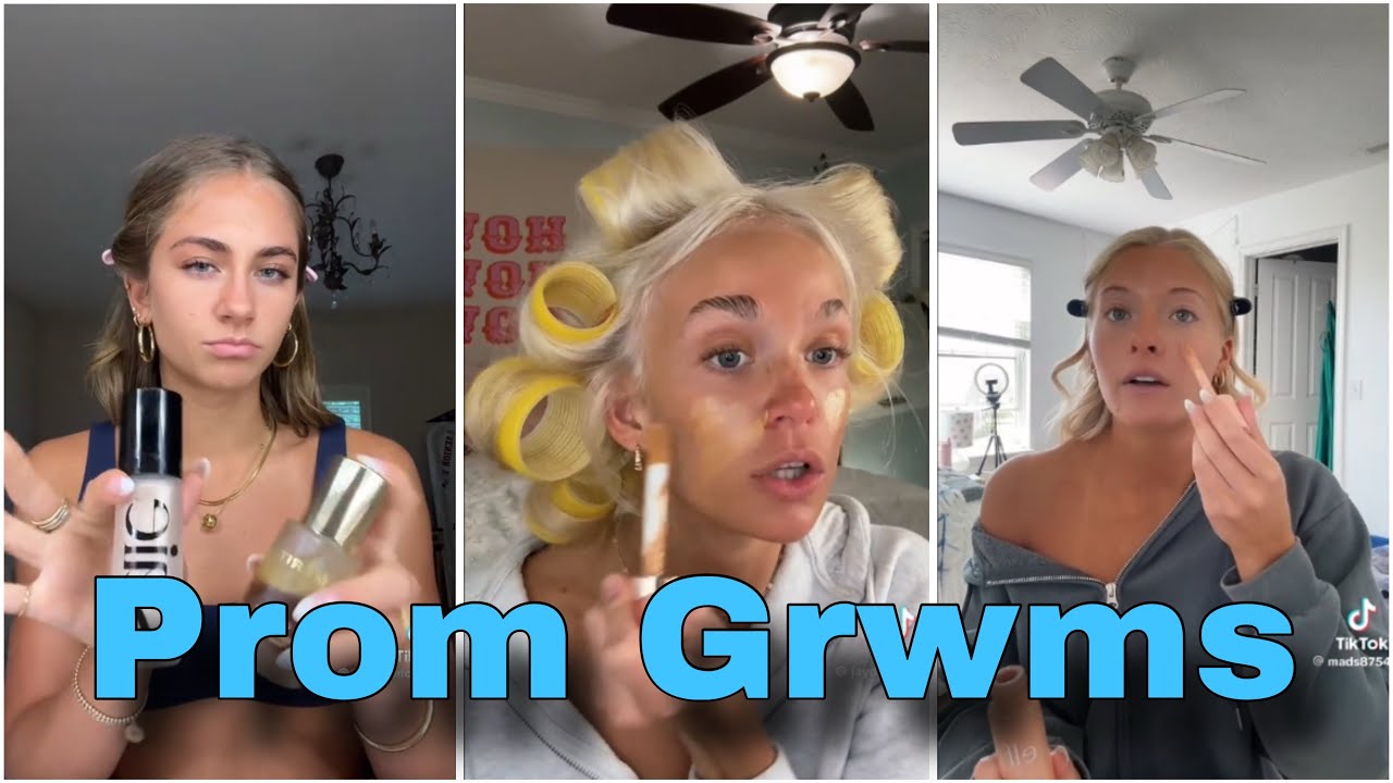 TIKTOK PROM GRWM COMPILATION #1