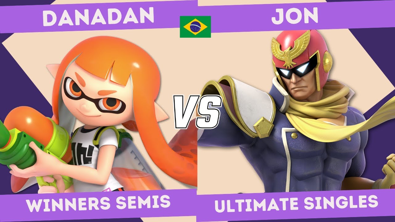RECIFIGHT 2 TOP 8 - Danadan (Inkling) Vs. Jon (Captain Falcon) - SSBU BRASIL - SMASH ULTIMATE