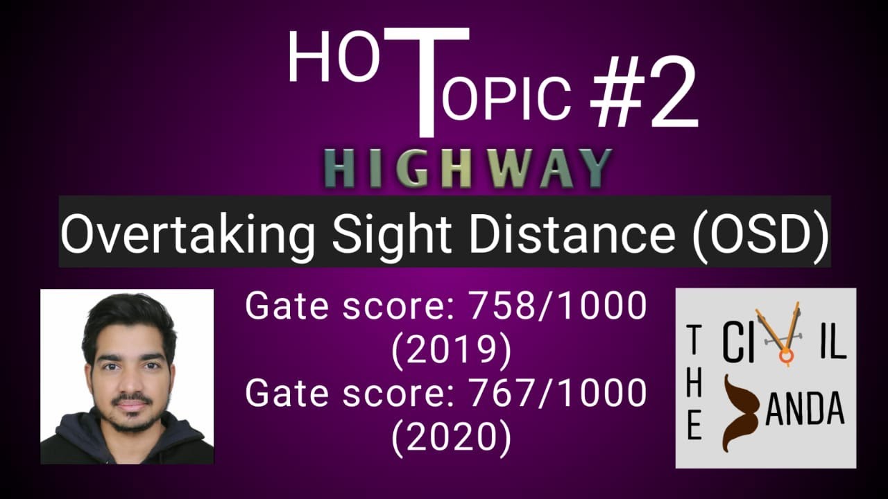 overtaking sight distance with numericals