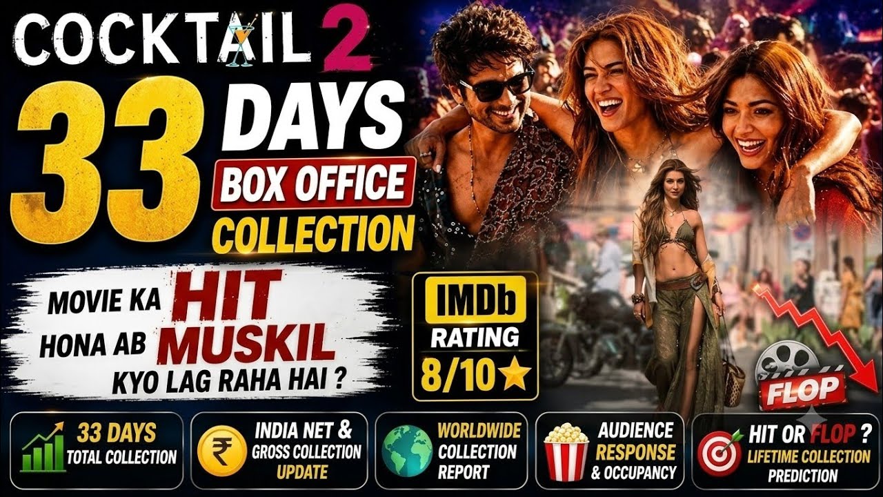 Cocktail 2 Movie 33 Days Box Office Collection || Cocktail 2 Movie Box Office Collection Update 