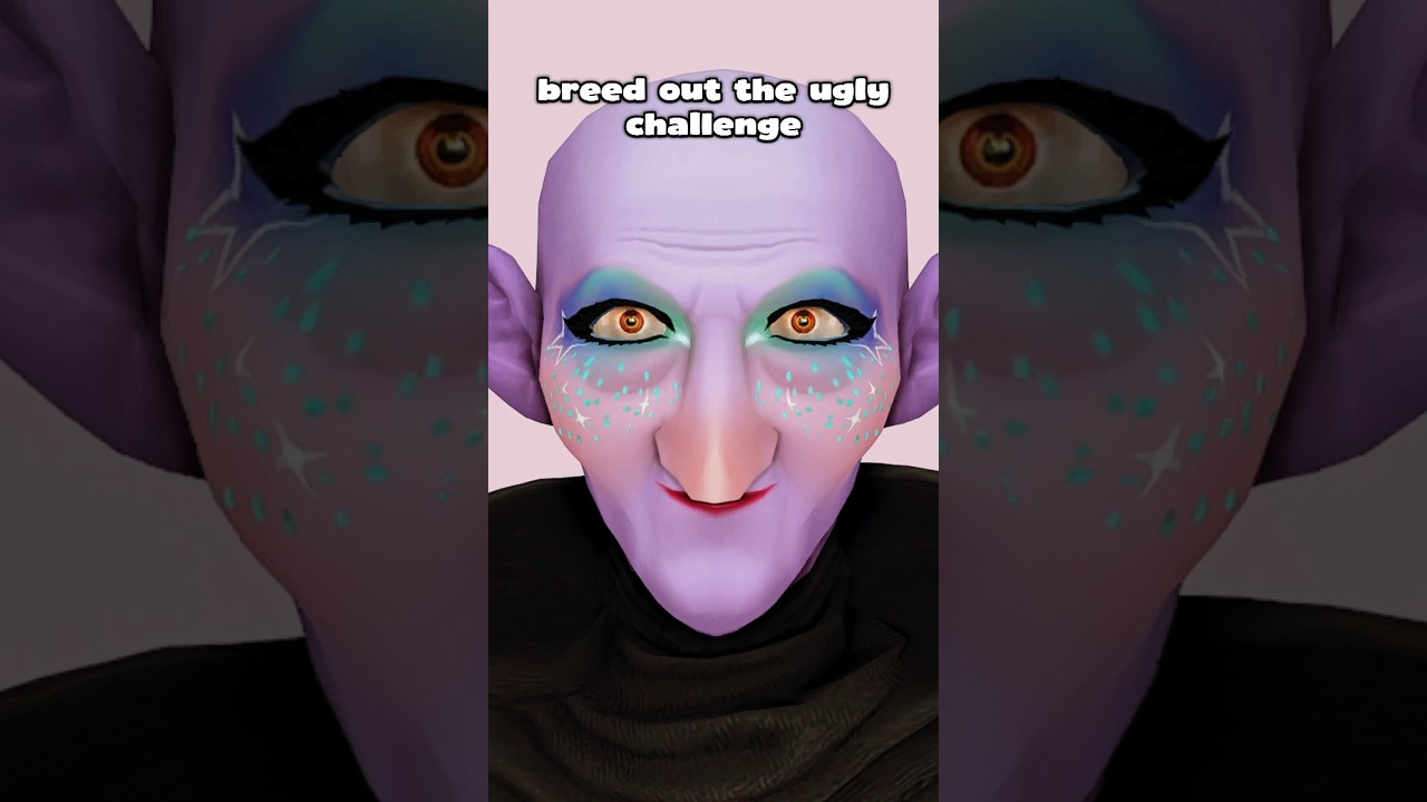 BREED OUT THE UGLY CHALLENGE #thesims4 #sims4 #shorts