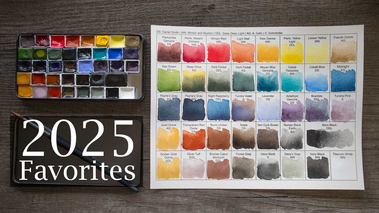 Building My Custom Watercolor Palette for 2025!