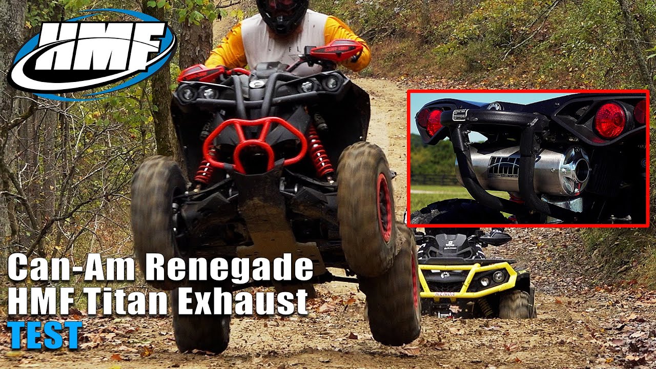 HMF Can Am Renegade 1000R Titan Exhaust and Fuel Optimizer Test Review