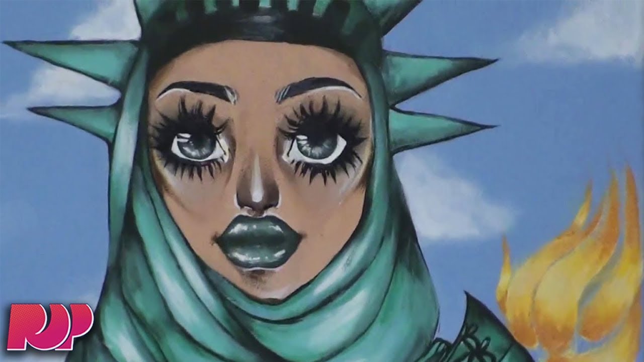 Painting Of Lady Liberty In Hijab Triggers People