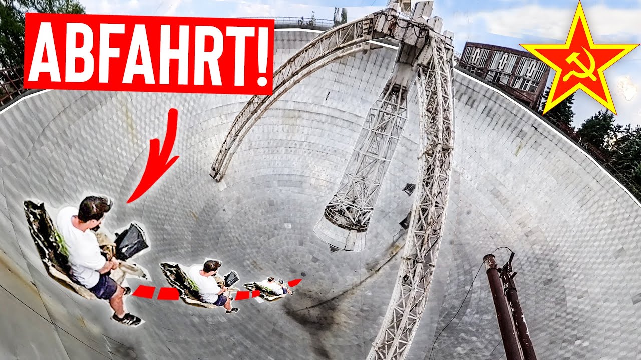 MEGA-SLIDE in riesigem WELTRAUM TELESKOP!🚀 | 24H auf SOVJETISCHEM FORSCHUNGSGELÄNDE (ARMENIEN🇦🇲)