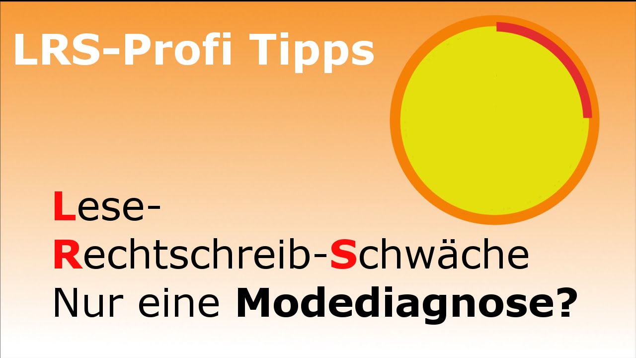 Modediagnose Lese-Rechtschreibschwäche - LRS Profi