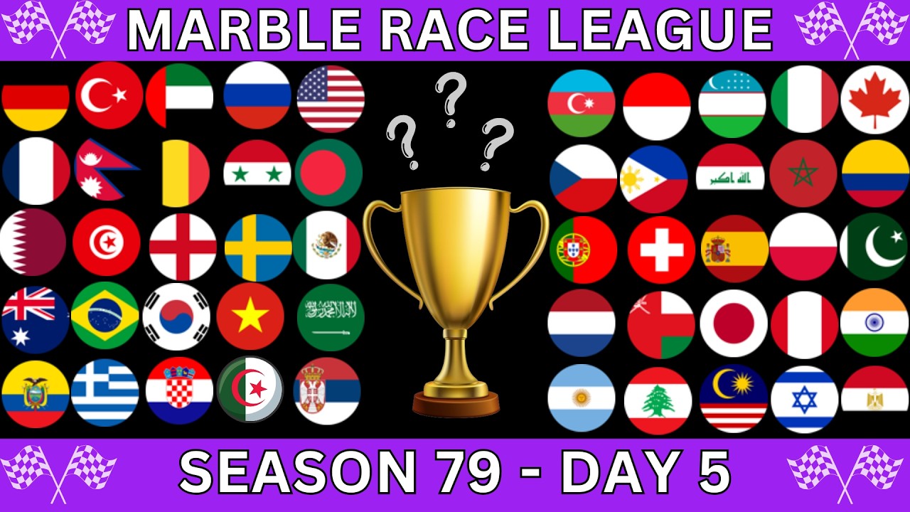 Marble Race League Season 79 DAY 5 Marble Race in Algodoo