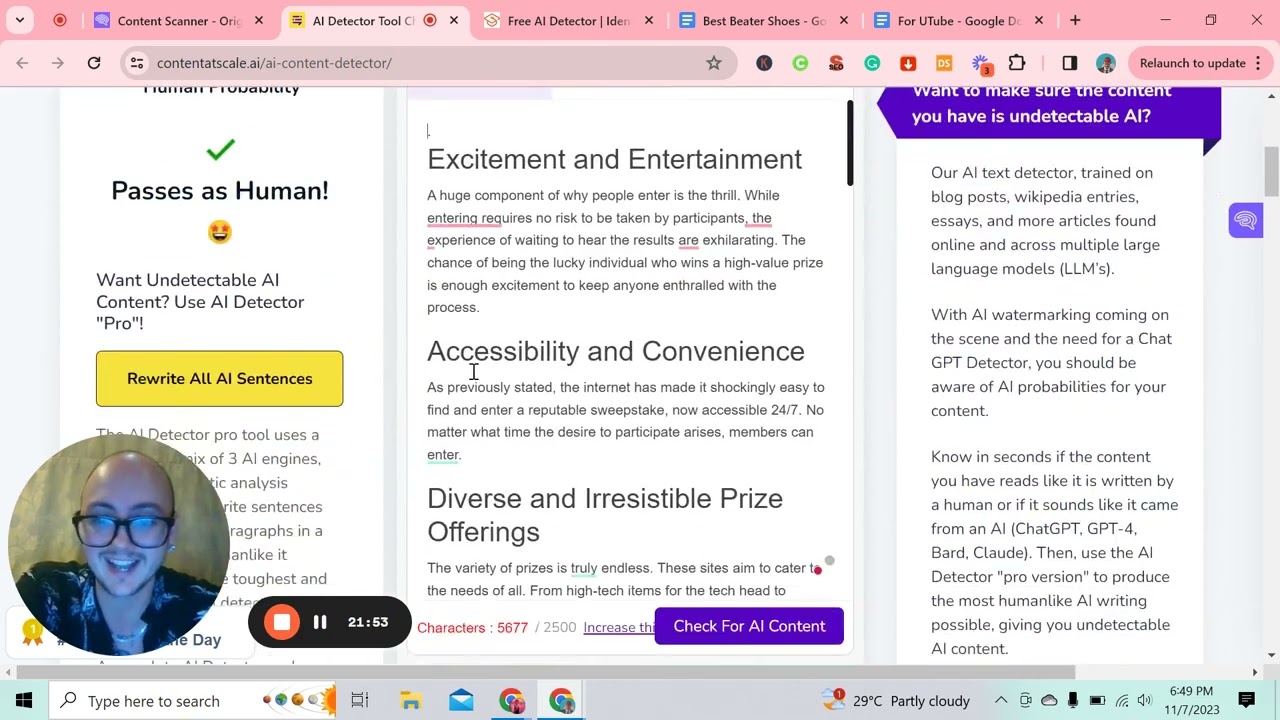 Originality.ai Vs Contentscale.ai Vs Scribbr.com | Paid AI Detector Vs Free Detector