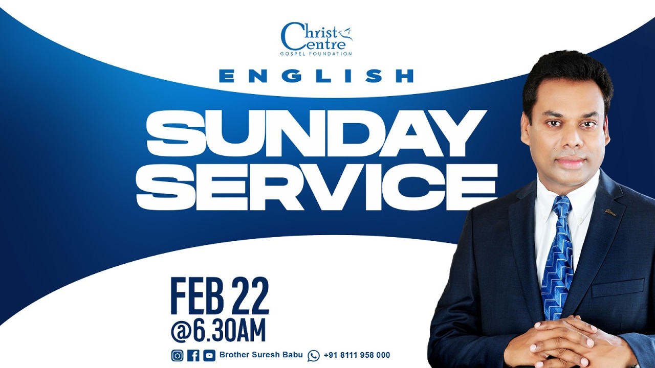 🛑 Br. Suresh Babu 🛑 Sunday English Service | English service