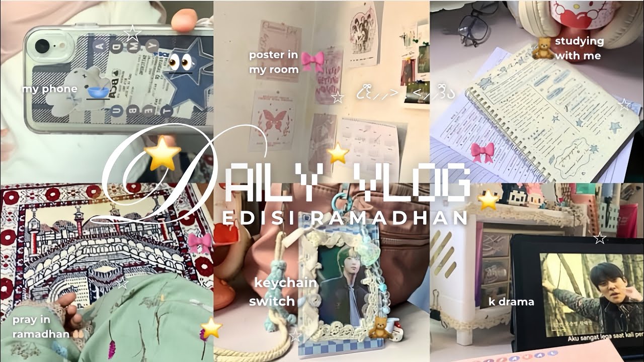 daily vlog ramadhan 🌙🍲🧺| studying 📚, k drama, tomyum, pray and dzikir, chill vibes #daily vlog