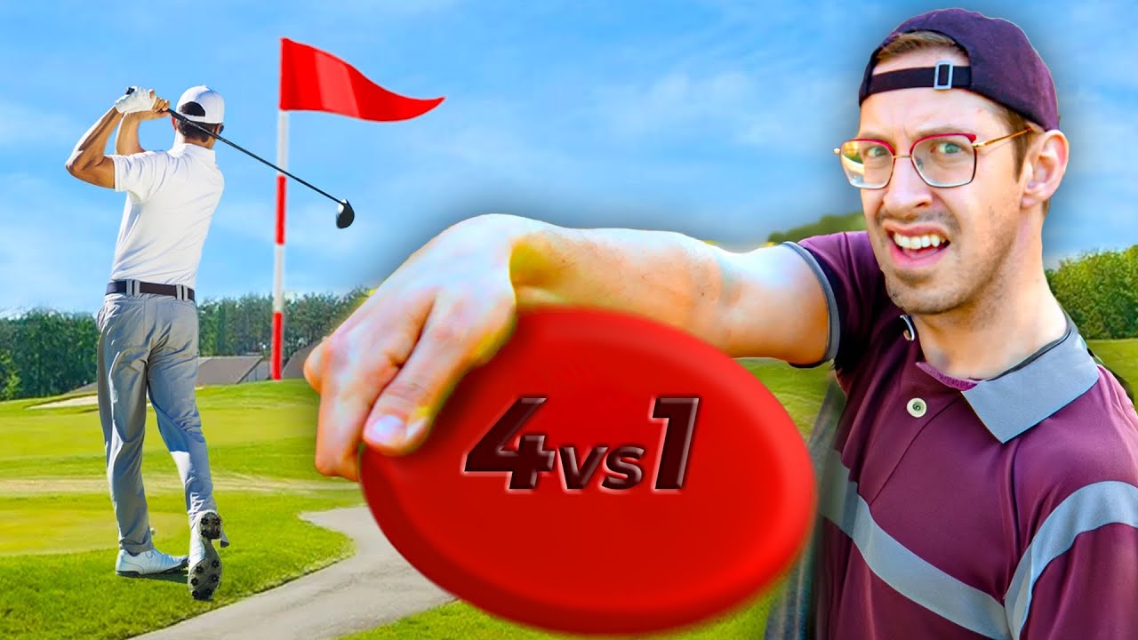 Try Guys 4vs1 Frisbee Golf