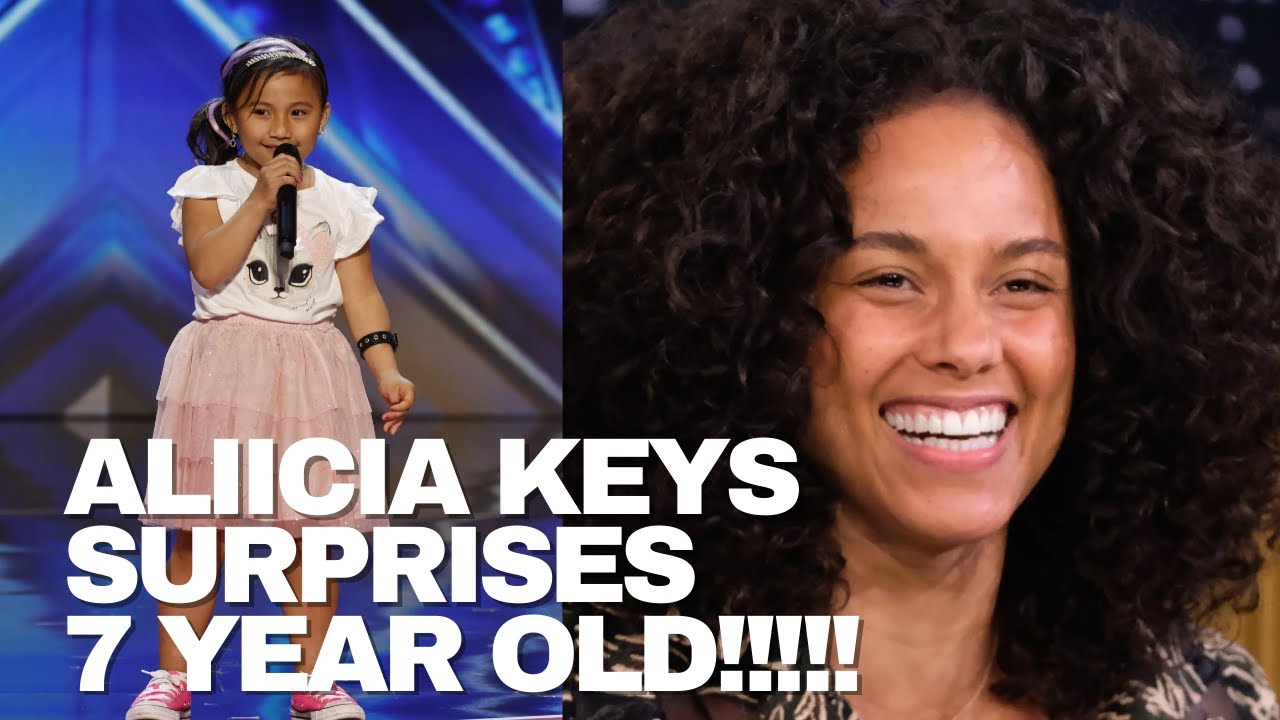 Alicia Keys surprises 7-year-old after she sounds out If I Ain’t Got You on piano!