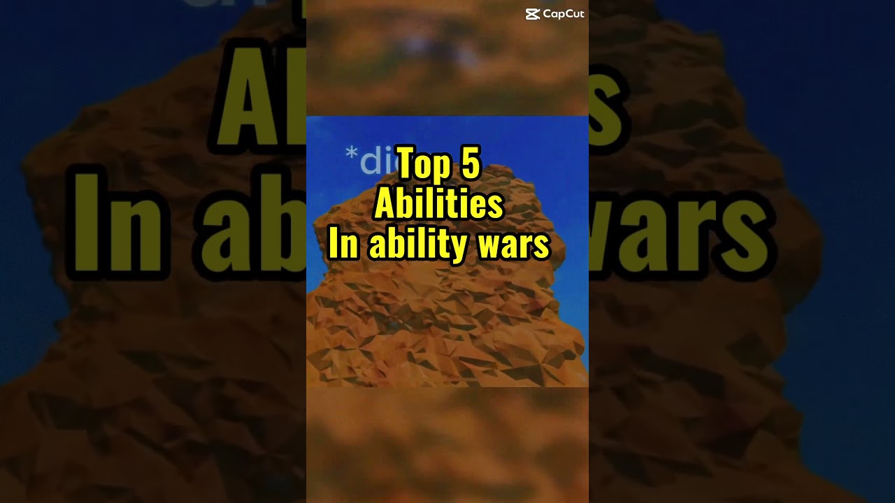 Top 5 abilities in ability wars #shorts #roblox #abilitywars