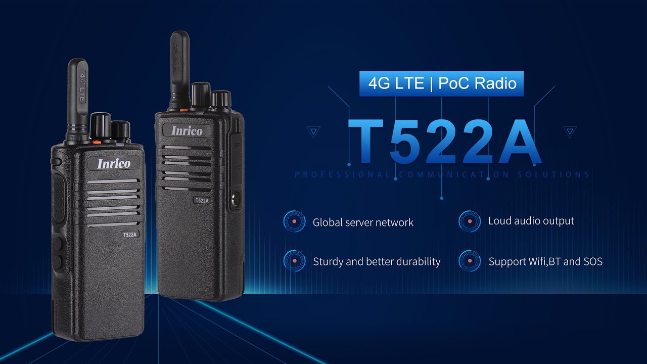 Inrico T522A 4G PoC radio