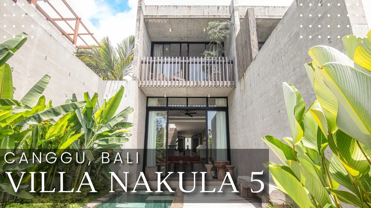 Short Stay Bali Villa Nakula 5: Bold 2-Bedroom Modern Brutalist Villa in Canggu, Bali