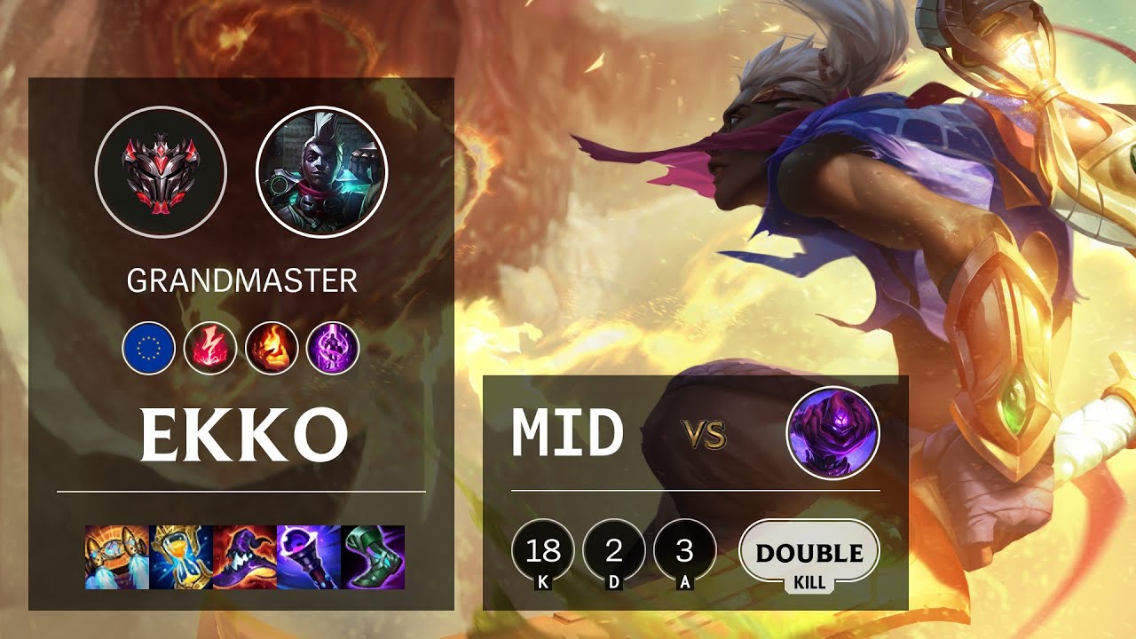 Ekko Mid vs Malzahar - EUW Grandmaster Patch 11.21