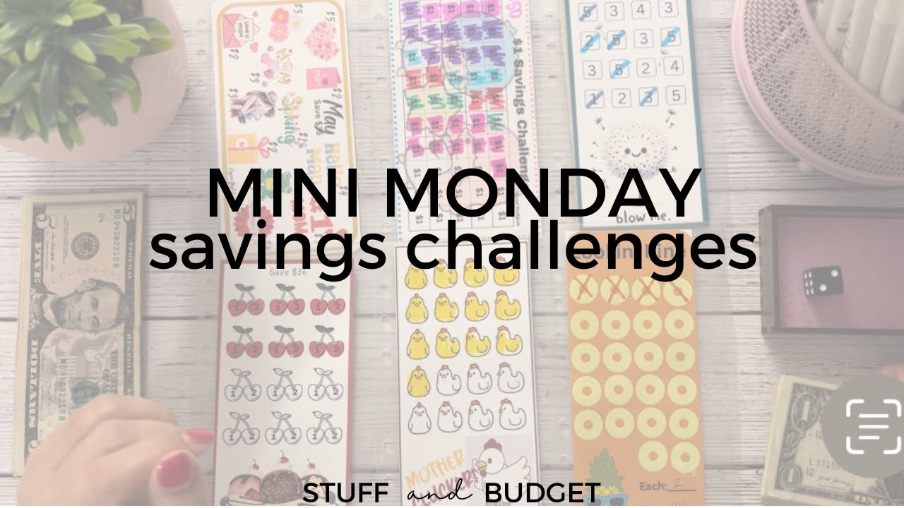 Mini Monday Savings Challenges | New Minis