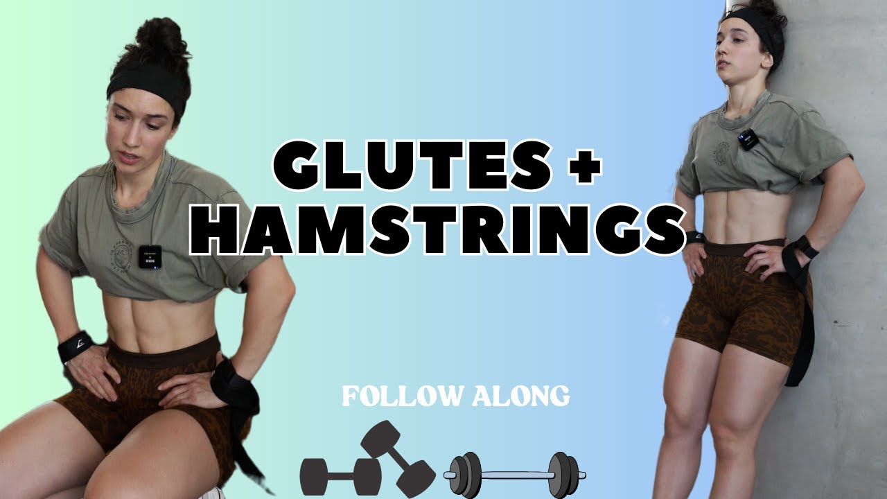 FOLLOW ALONG GLUTES + HAMSTRINGS WORKOUT | prepare to sweat 😮‍💨