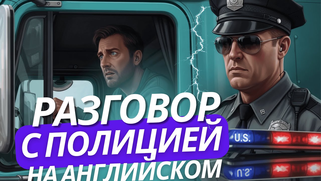 Английский для Трак Драйвера: Симулятор разговора с ПОЛИЦИЕЙ и Диспетчером (Тренажер) #CDL #trucking