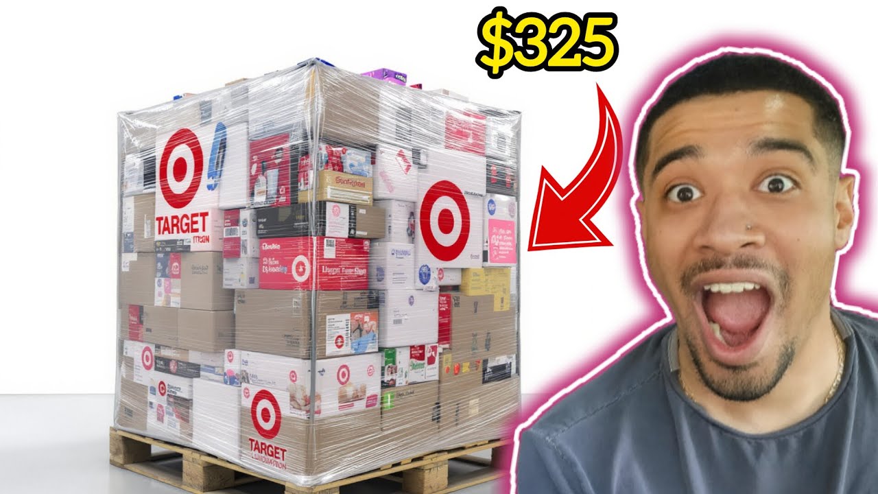 Unboxing a Target liquidation pallet 