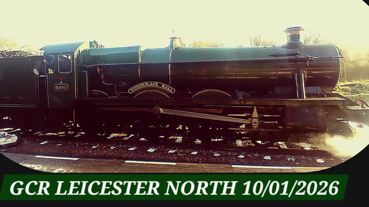 Great Central Railway, No 6990 Witherslack Hall & Class 101 DMU cars E50266 & M50203
