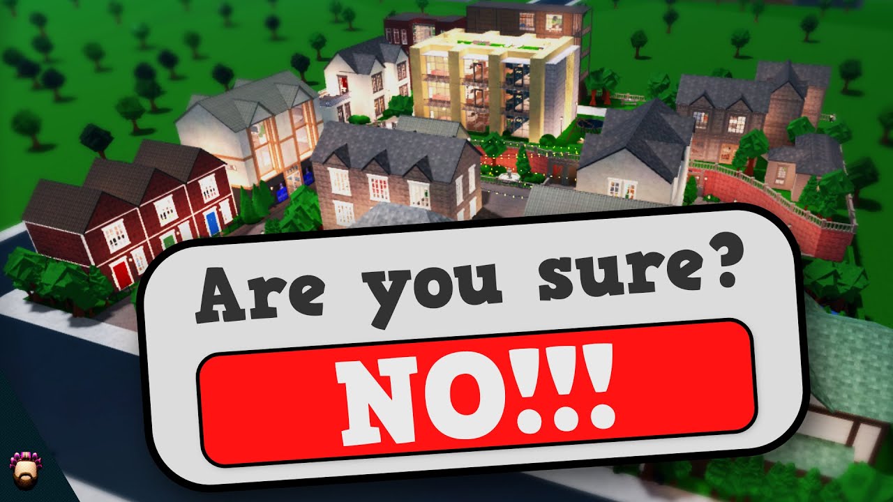 Deleting BIG Bloxburg Builds That Stress Me Out