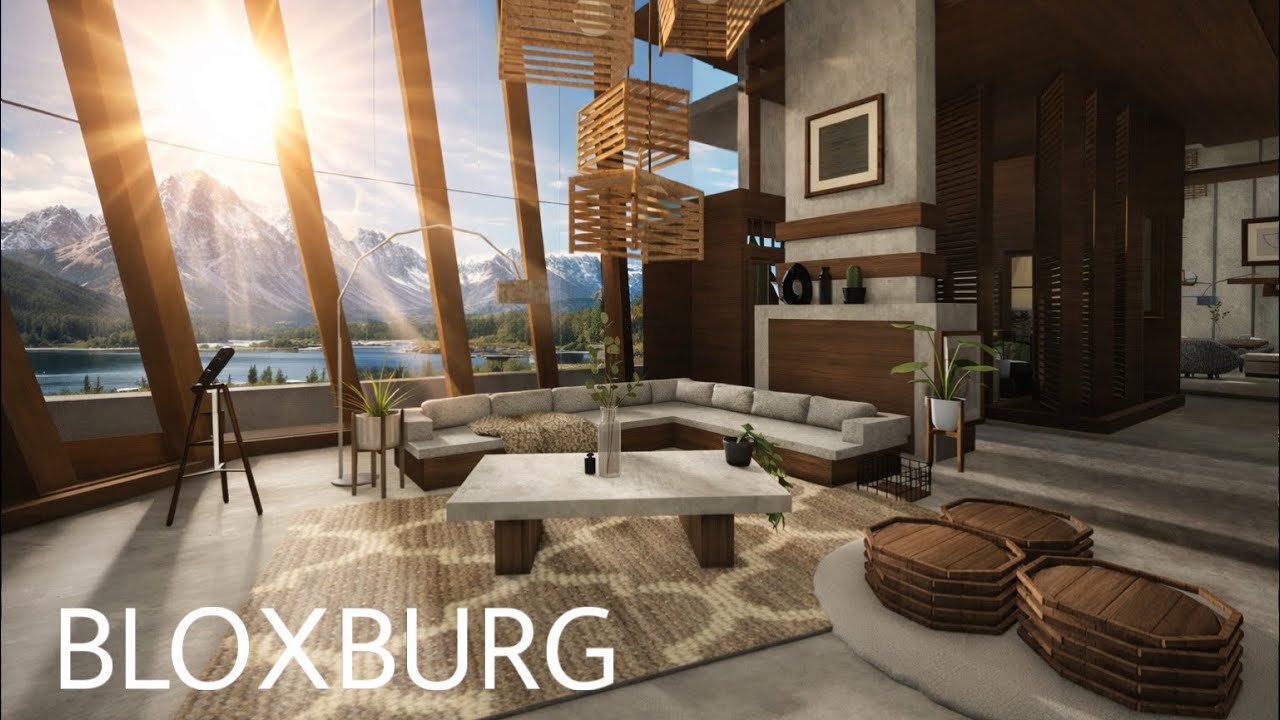 Bloxburg: Spring Mansion Modern House | House Build | Roblox (INTERIOR)