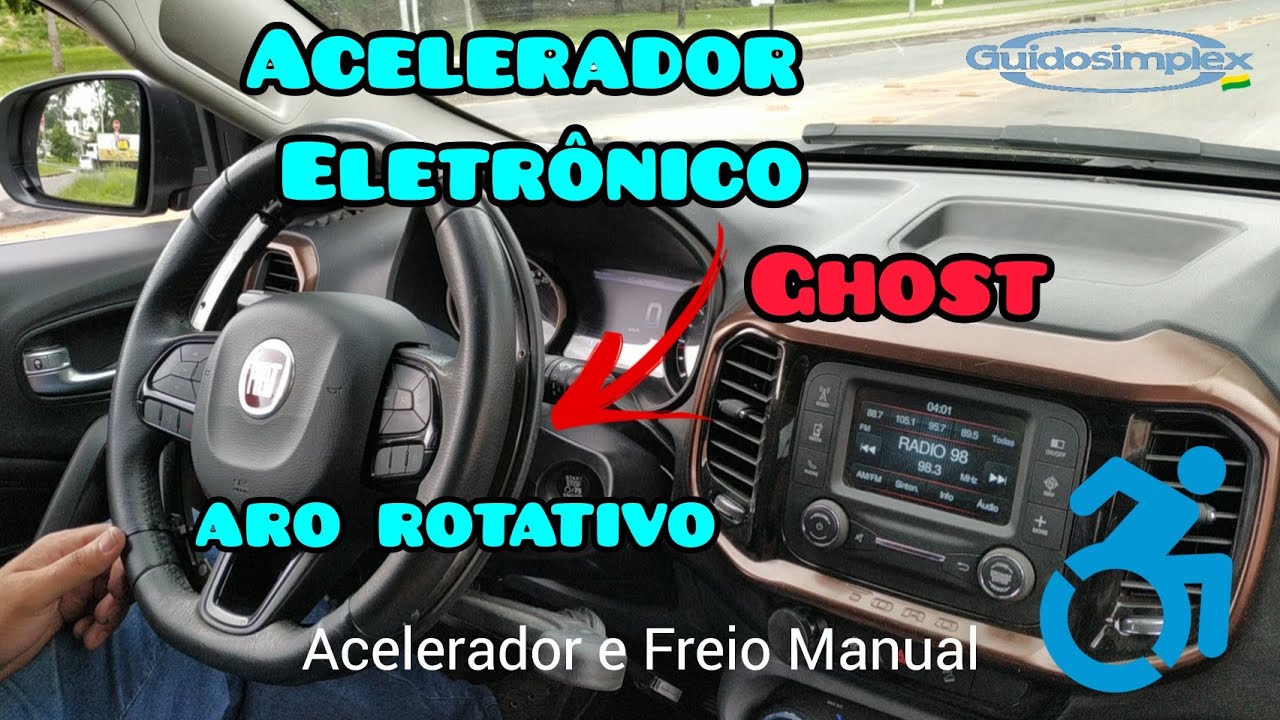 Acelerador Eletrônico de Aro Rotativo Ghost + Freio Manual - Guidosimplex Brasil