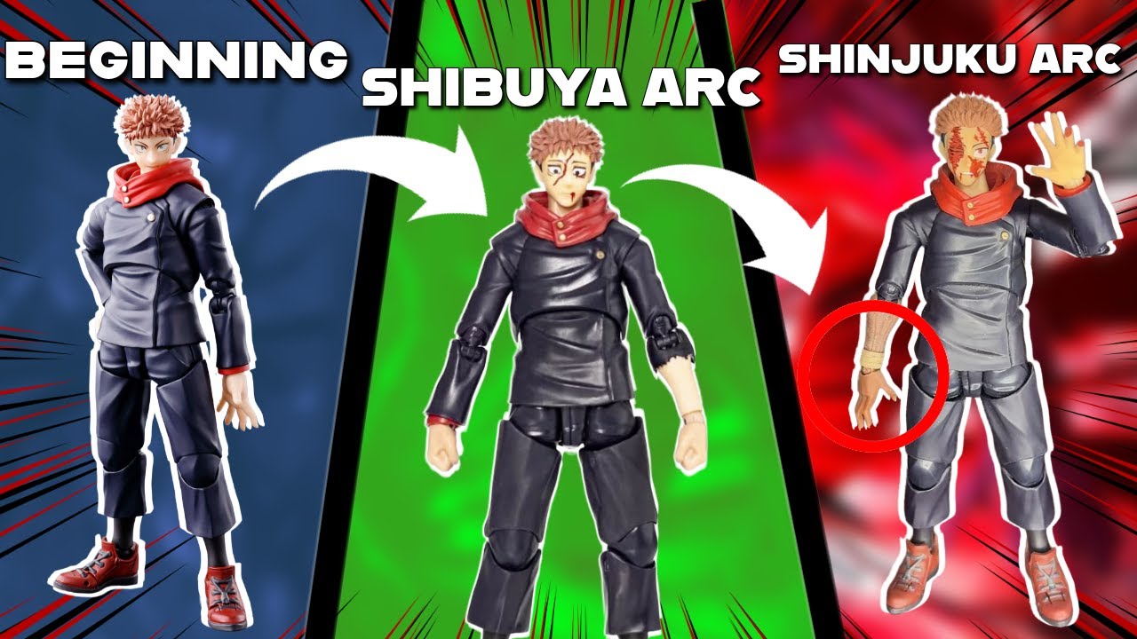 HOW TO UPGRADE YOUR JJK SH FIGUARTS YUJI!! Shinjuku Kit