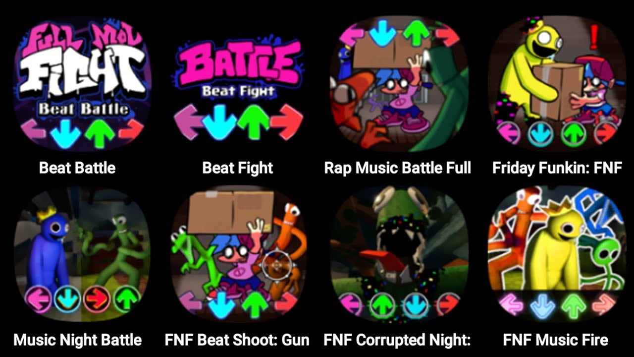 FNF Friends To Your End - But Everyone Sings It, FNF Rainbow Friends, Beat Battle, Beat Fight