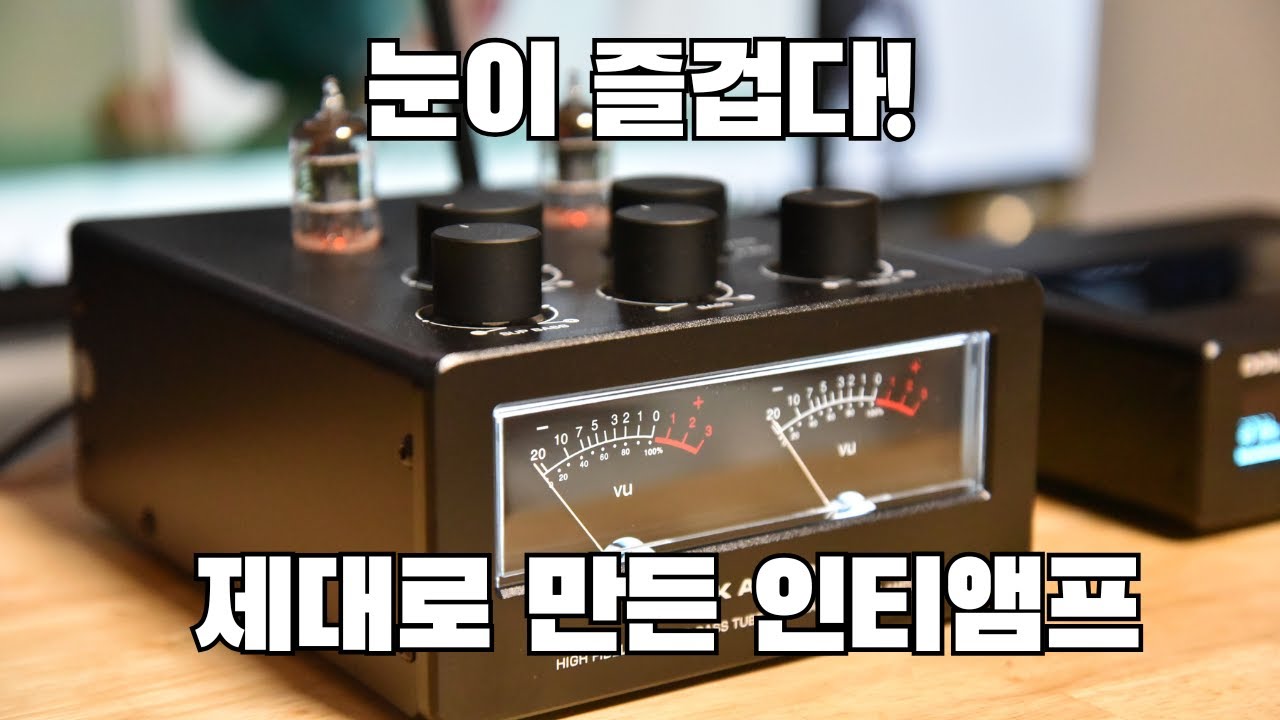 진공관 + VU미터 감성인티앰프 Douk Audio T6pro