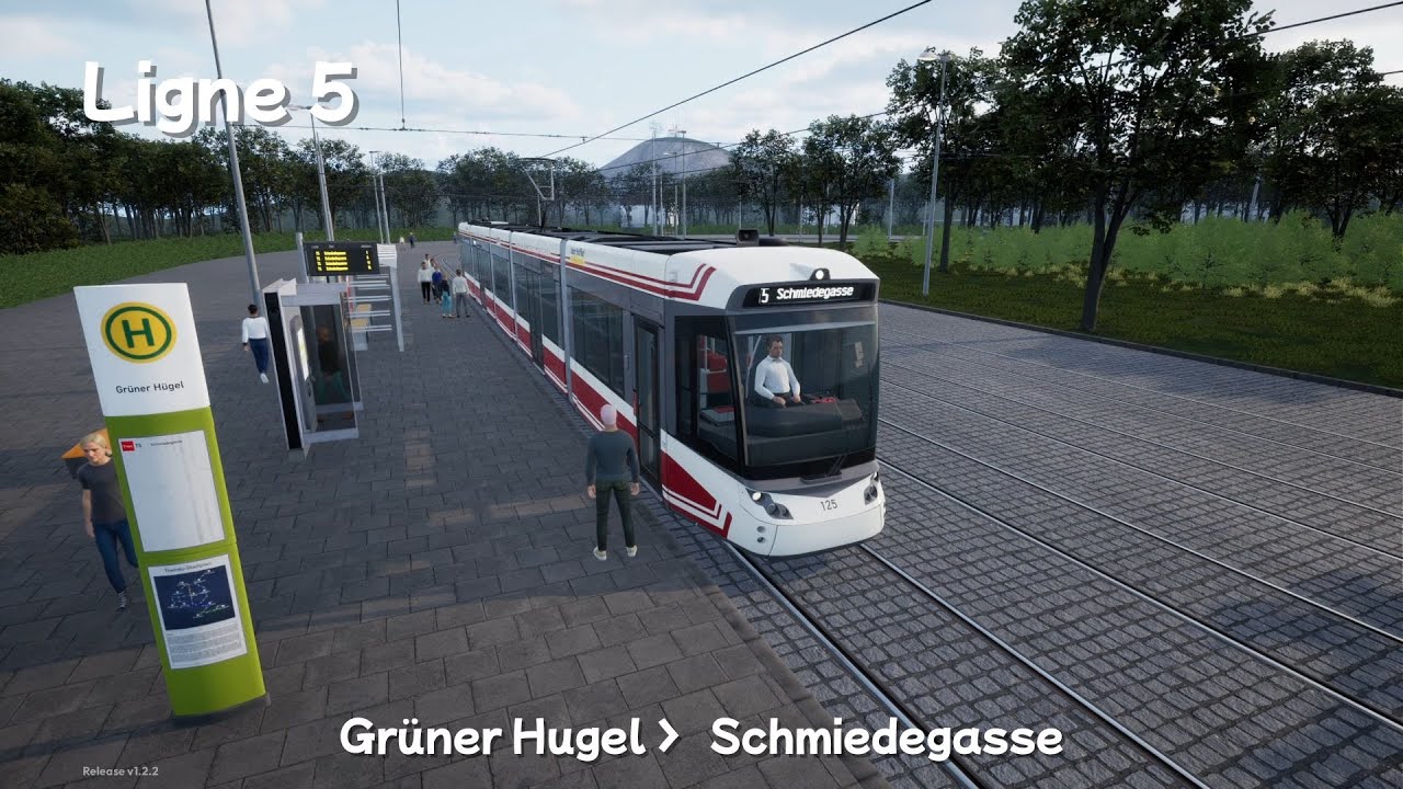 City Transport Simulator- Saison 2 - Ligne 5 StadtRegiotram _ GRÜNER HUGEL----SCHMIEDEGASSE