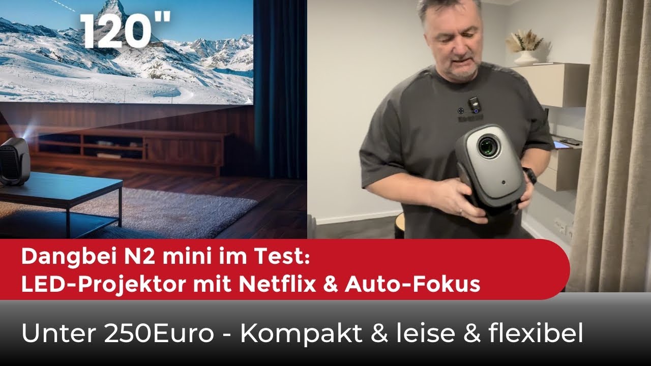 Kompakt, clever, klar: So gut ist der neue Dangbei N2 mini LED-Projektor im Heimkinoeinsatz.