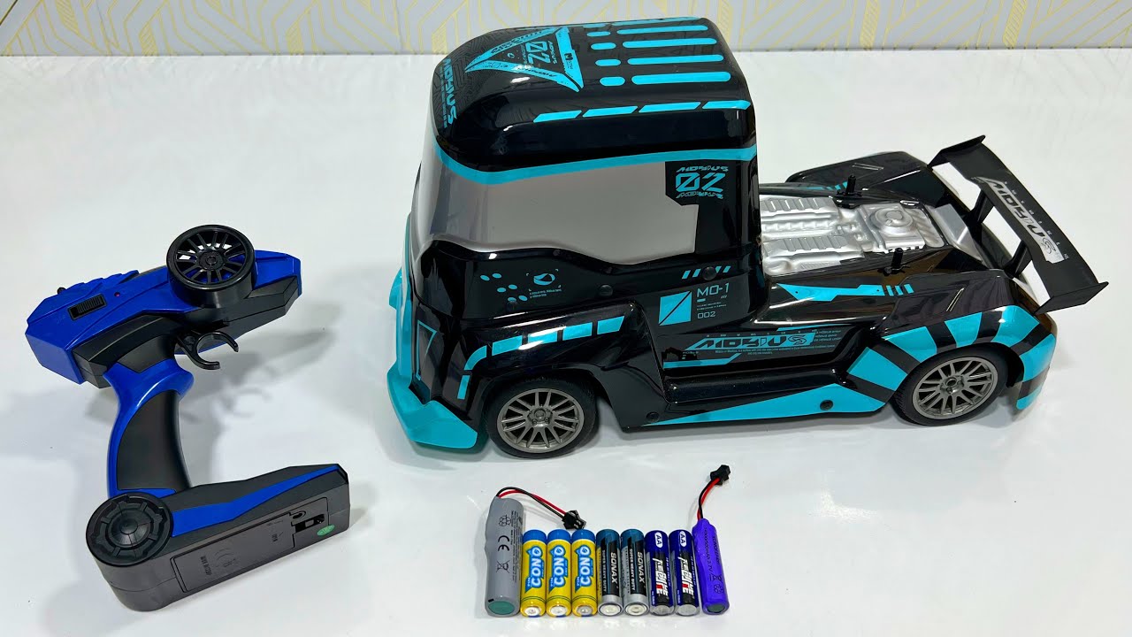 Unboxing RC Mobius Racing Truck, Remote-Controlled Parallel Racing Cars, RC Fire Truck, Thanos EV