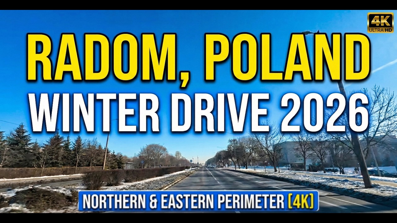 Driving in Radom, Poland | Winter 2026 [4K] - Northern & Eastern Perimeter