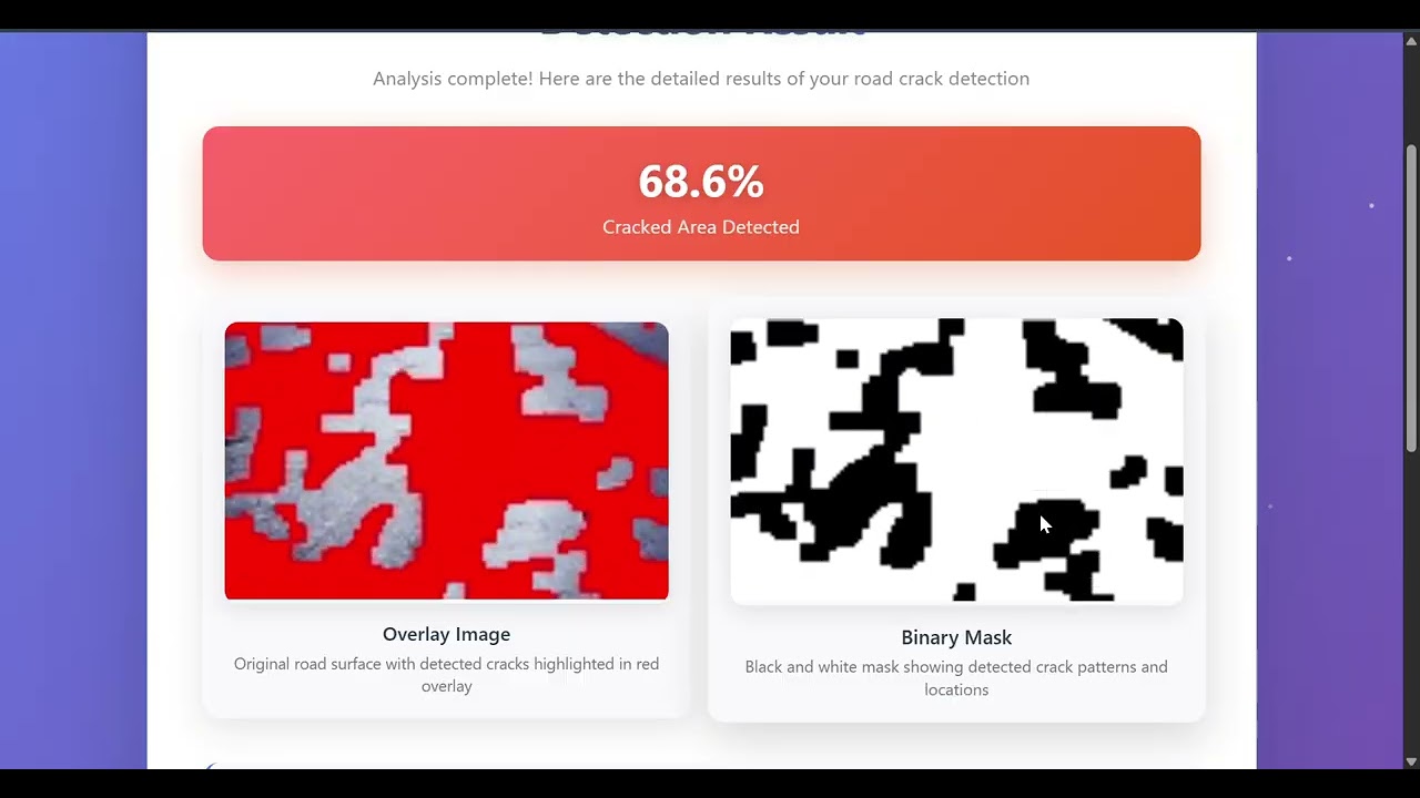 Smart Road Crack Detection &mdash; Web App | Automated Pavement Inspection 🚧🛣️