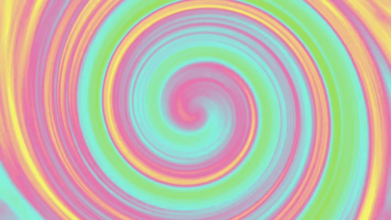 Green, Yellow, Light Blue, Pink Vortex Spiral Easter Gradient Background. Pls Like&Share♥♥♥VideoHub