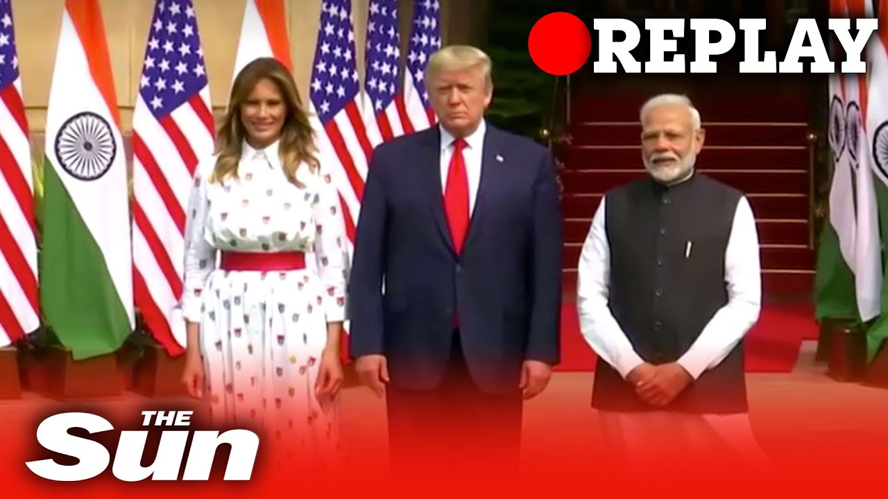 US President Donald Trump on the second day on India state visit