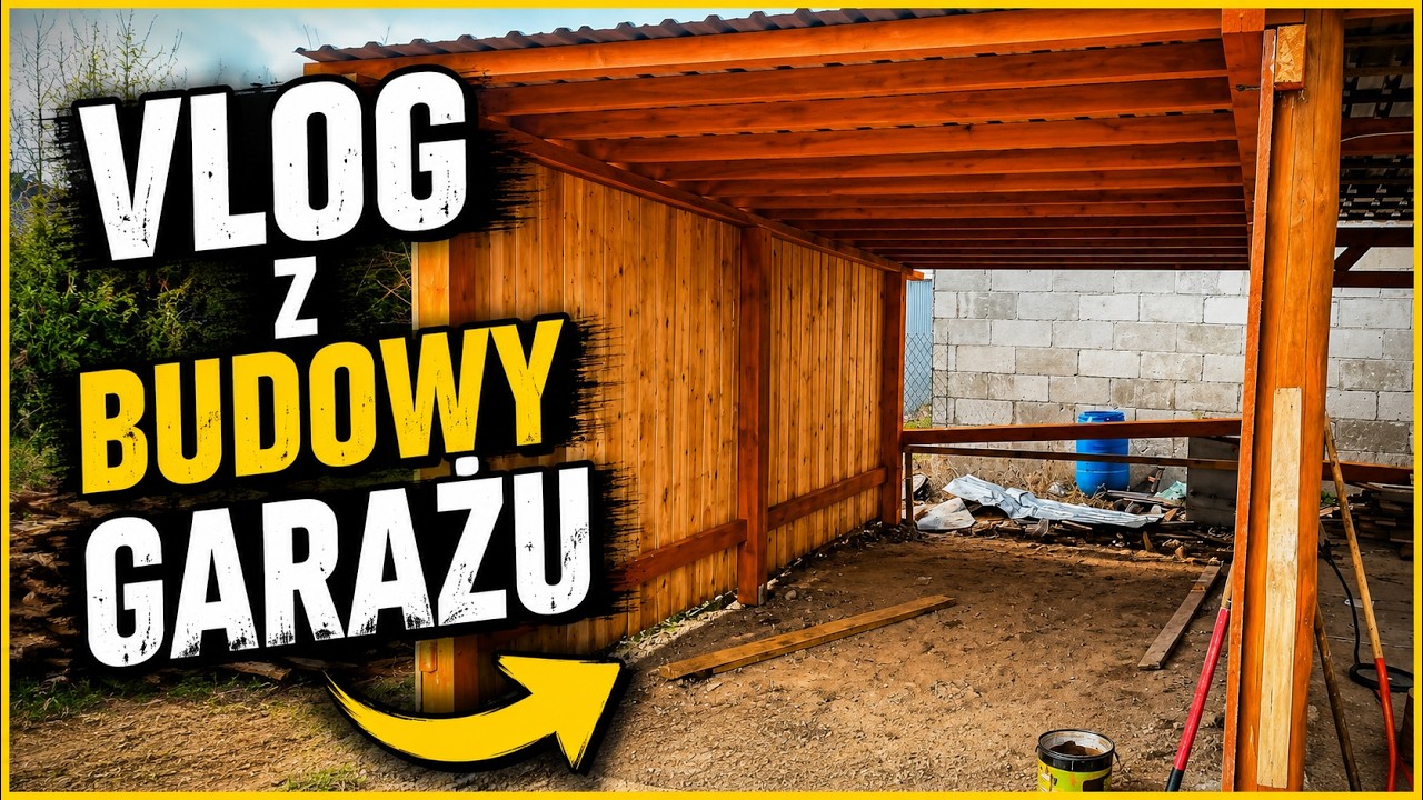 VLOG z budowy garażu #budownictwo #woodworking #diy
