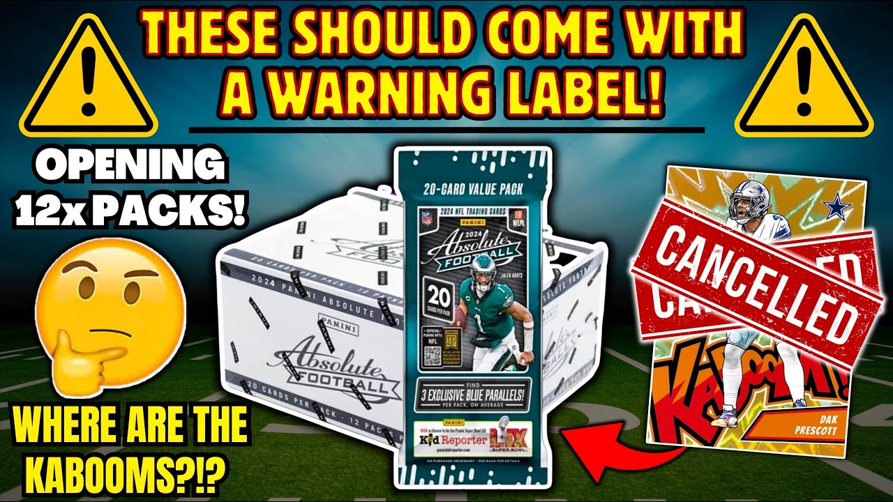 *THESE PACKS SHOULD COME WITH A WARNING!🚨 2024 ABSOLUTE FOOTBALL VALUE PACK REVIEW!🏈