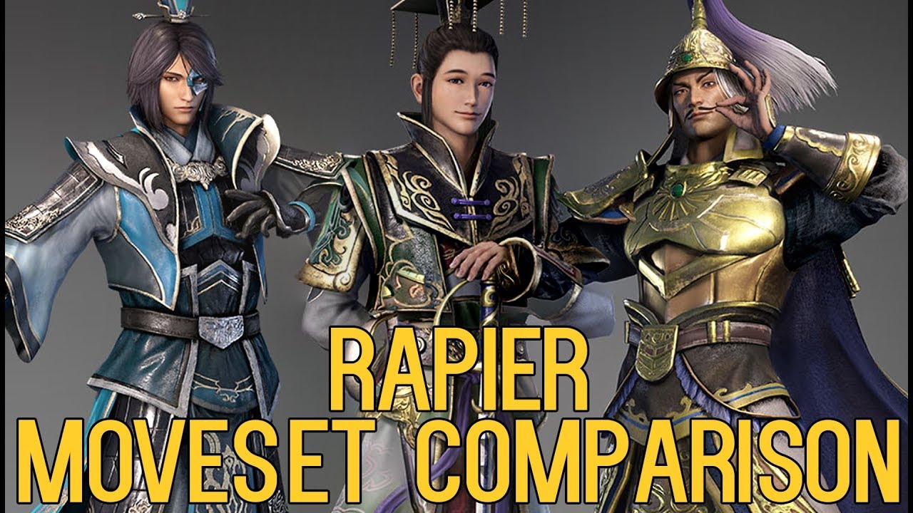 DYNASTY WARRIORS 9 Rapier Moveset Comparison